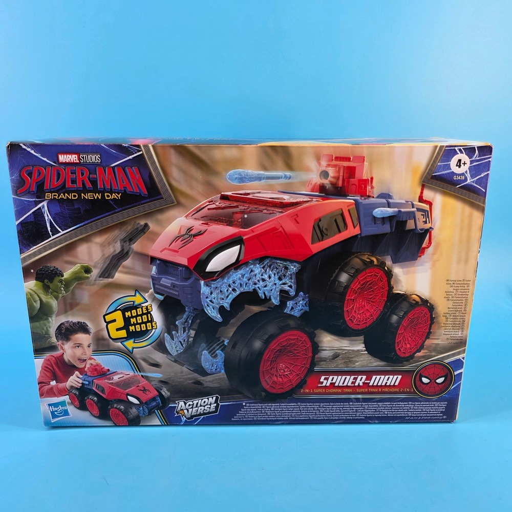 Marvel Spider-Man Brand New Day 2-in-1 Super Chompin Tank Hasbro Action Verse